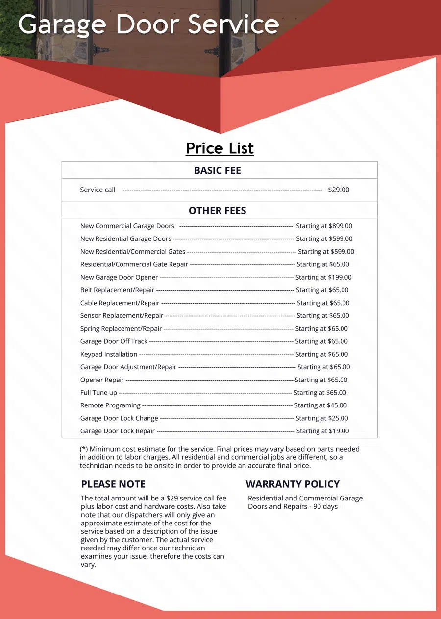 Express Garage Door Repair Service Texas City, TX 409-519-3017